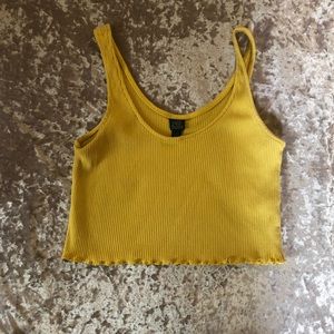 cropped yellow tank